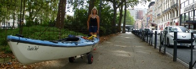 "No problem, I have a kayak cart!" Kristin Nelson.